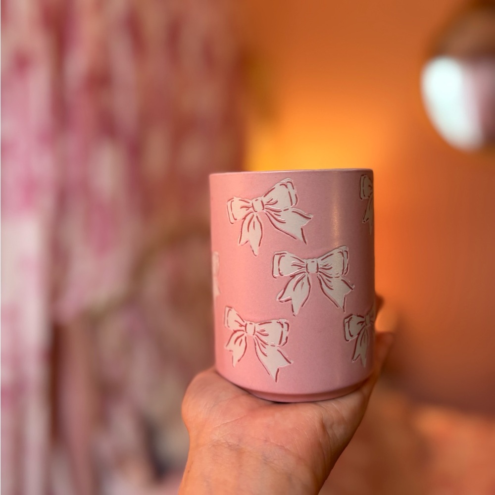 🎀 Pink Bow Cup LOVESHACKFANCY VIBES SOLD OUT NEVER USED.